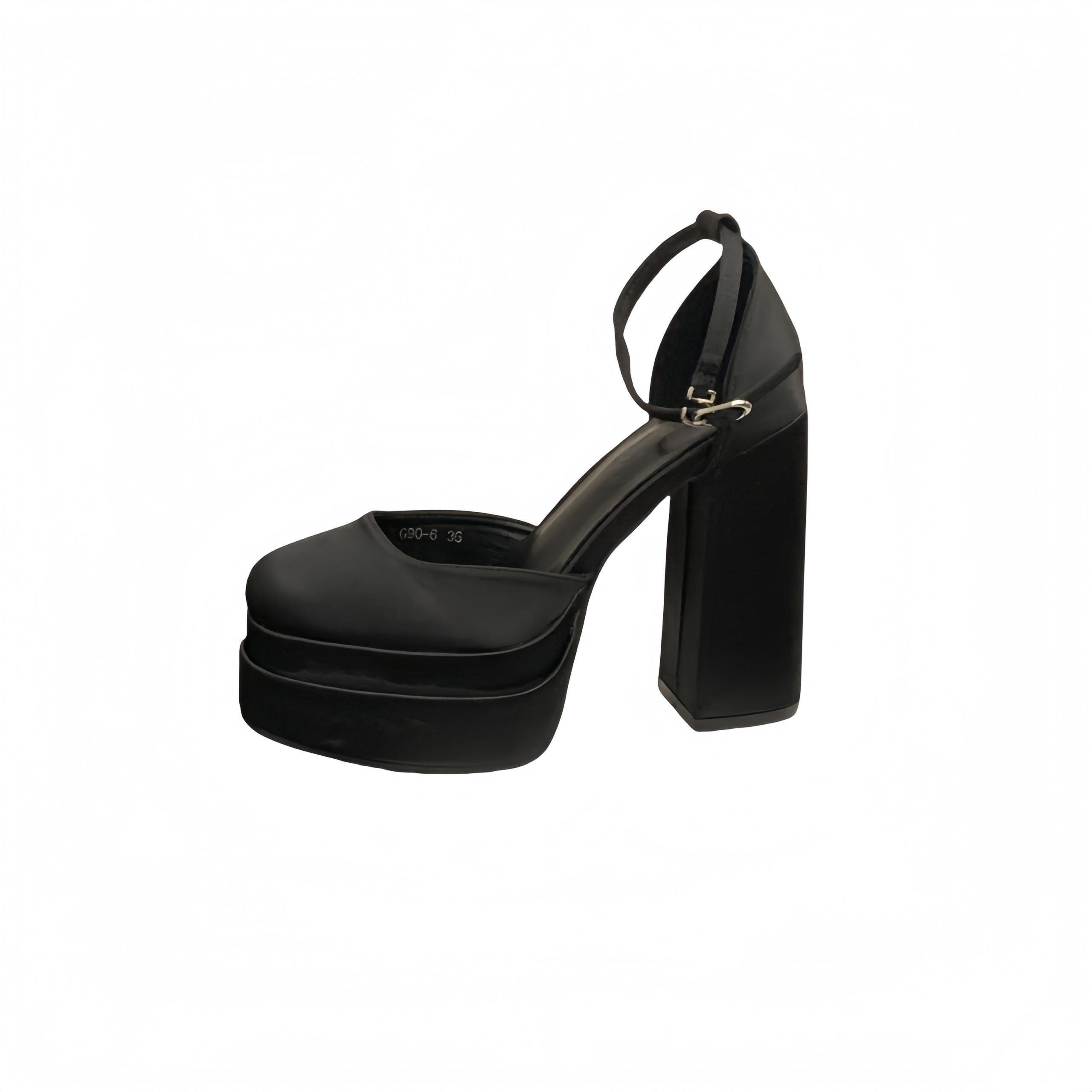 BUBUFLY Women's Comfortable Wedding Shoes Block Heel Platform Sandals for Petite, Hostess Performance Banquet - Image 5