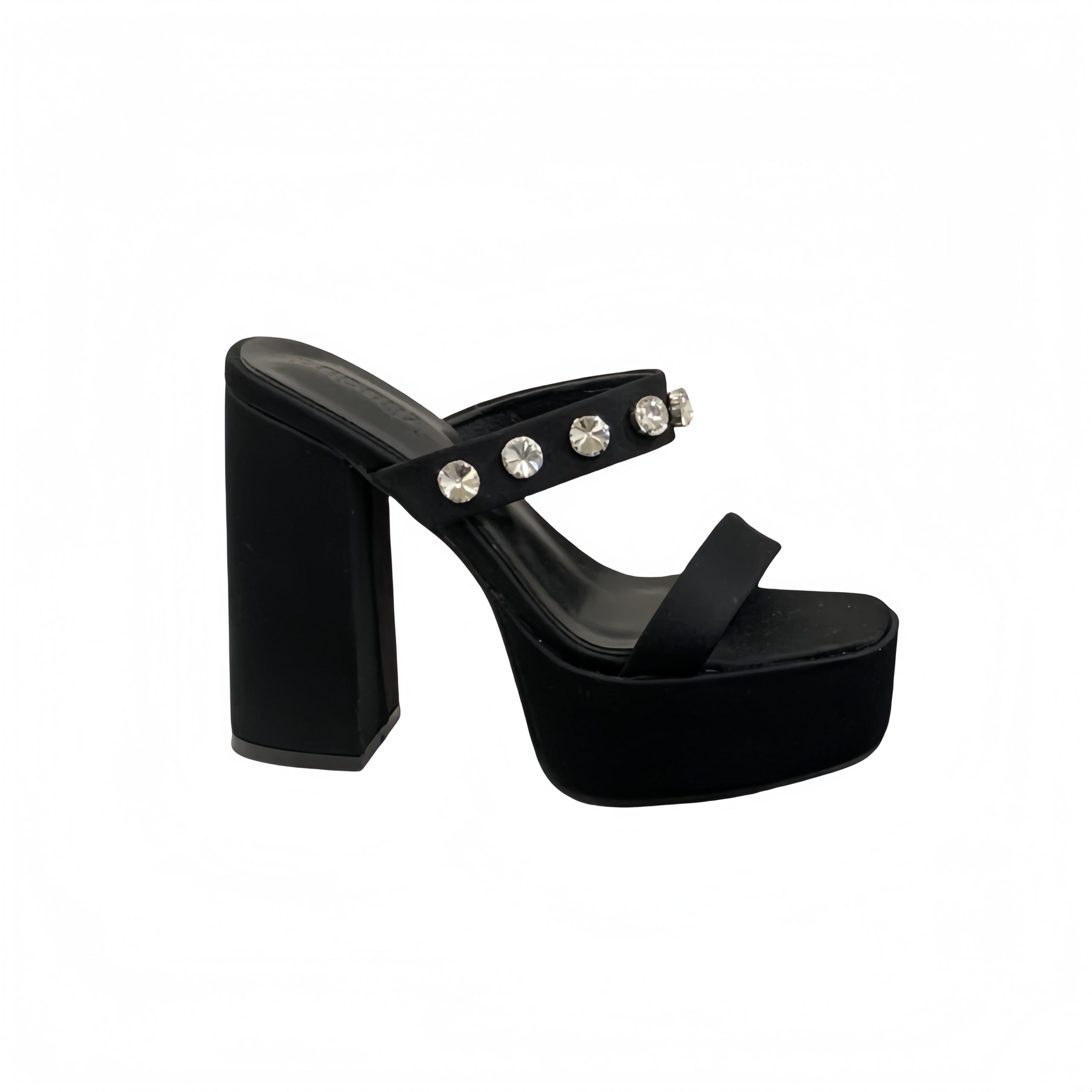 2025 Chunky Heel High Heel Sandals Square Toe Open Toe Women's Platform Sandals - Image 5